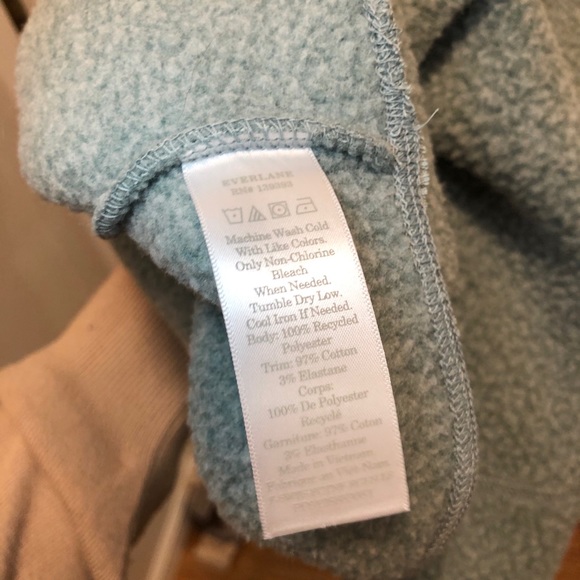 Everlane ReNew Fleece Raglan Crop Top Sweatshirt S - Picture 11 of 12